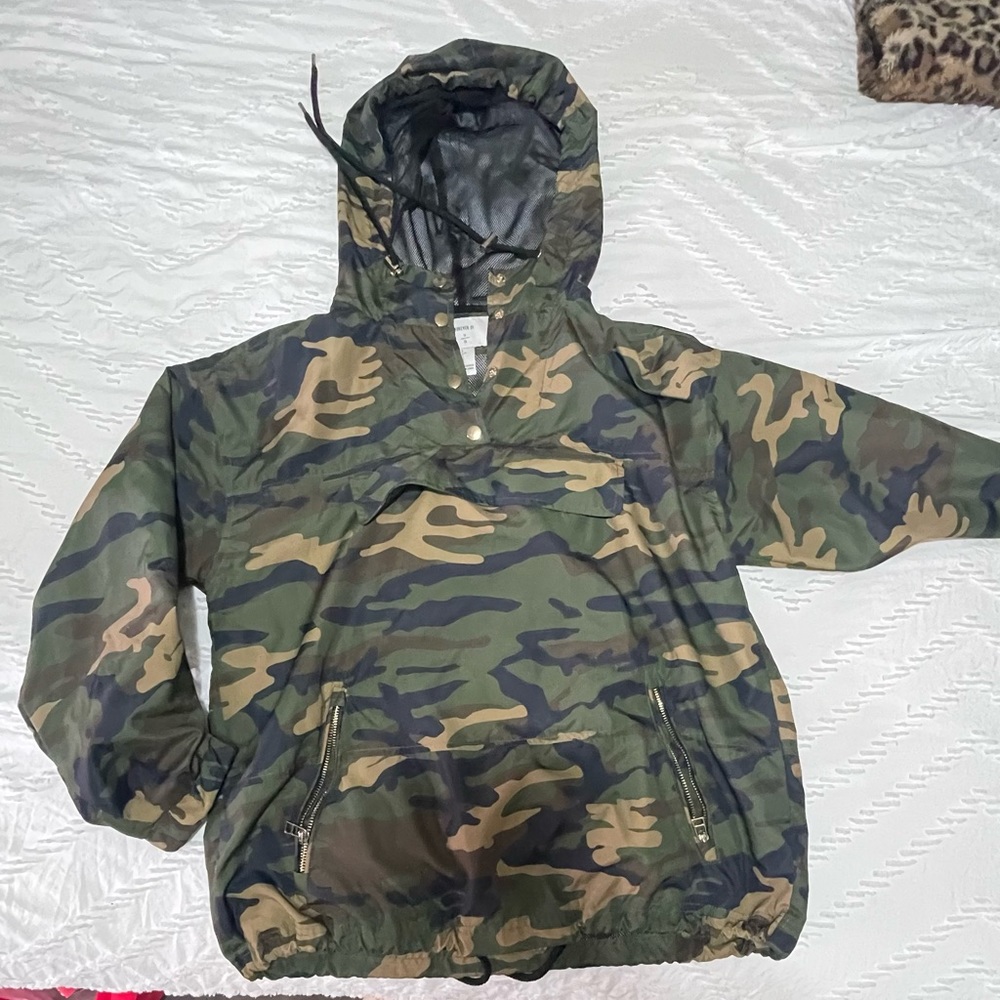 Forever 21 Camo Windbreaker